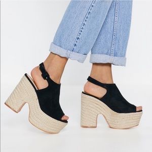 Rise above platform wedge espadrille
